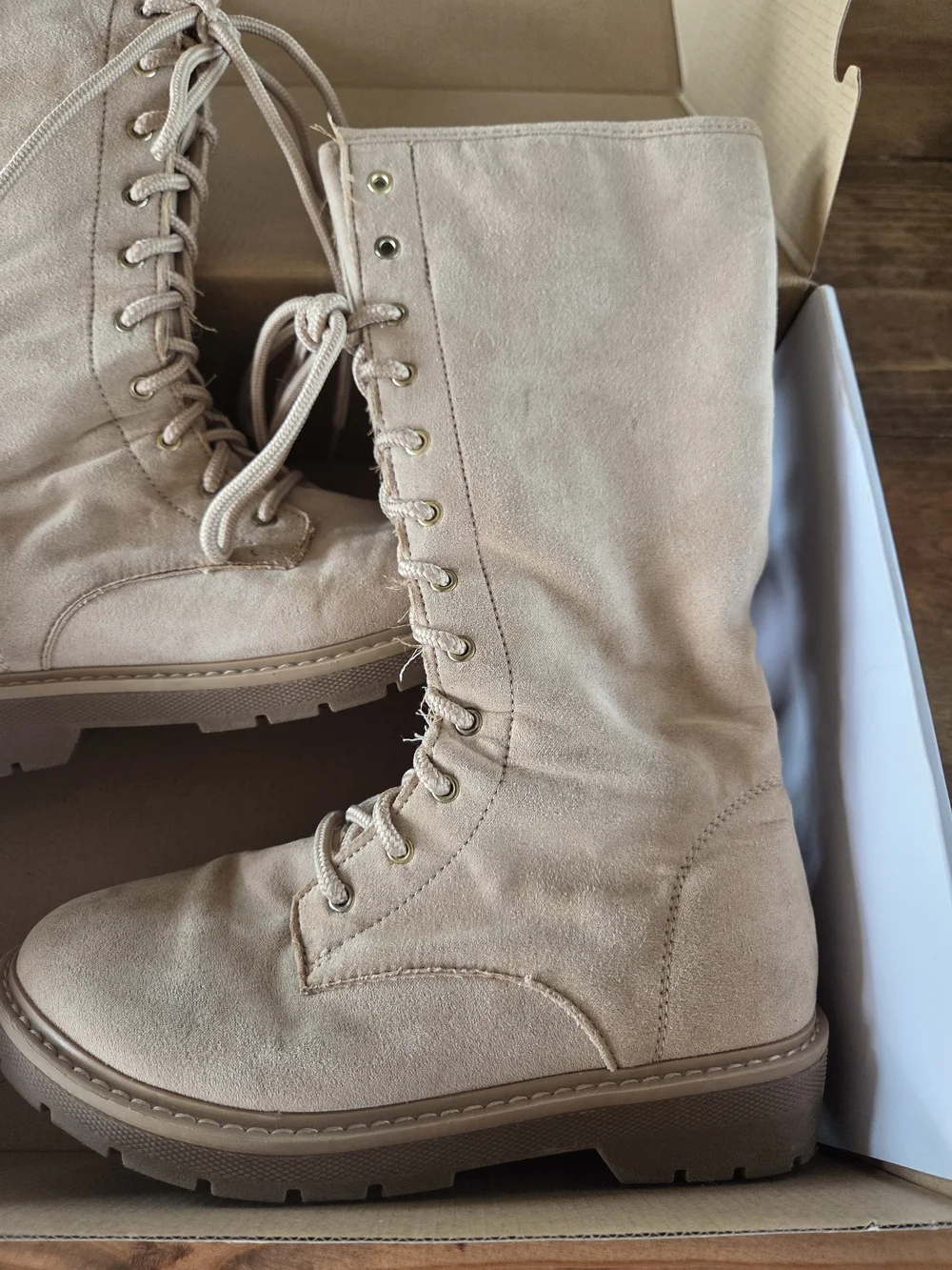 wonder nation Tan Lace-Up Boots